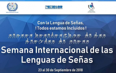 Semana Internacional de las lenguas de señas